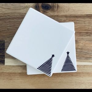 Set of 4 Christmas Tree Coasters